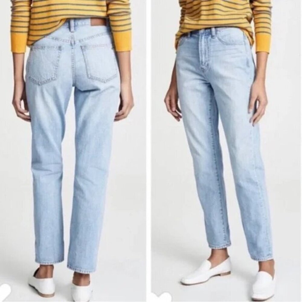 Madewell Women Jeans Sz 25 Light Wash The Perfect Summer Jean Straight Leg Denim